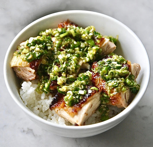 Chicken with Scallion Sauce